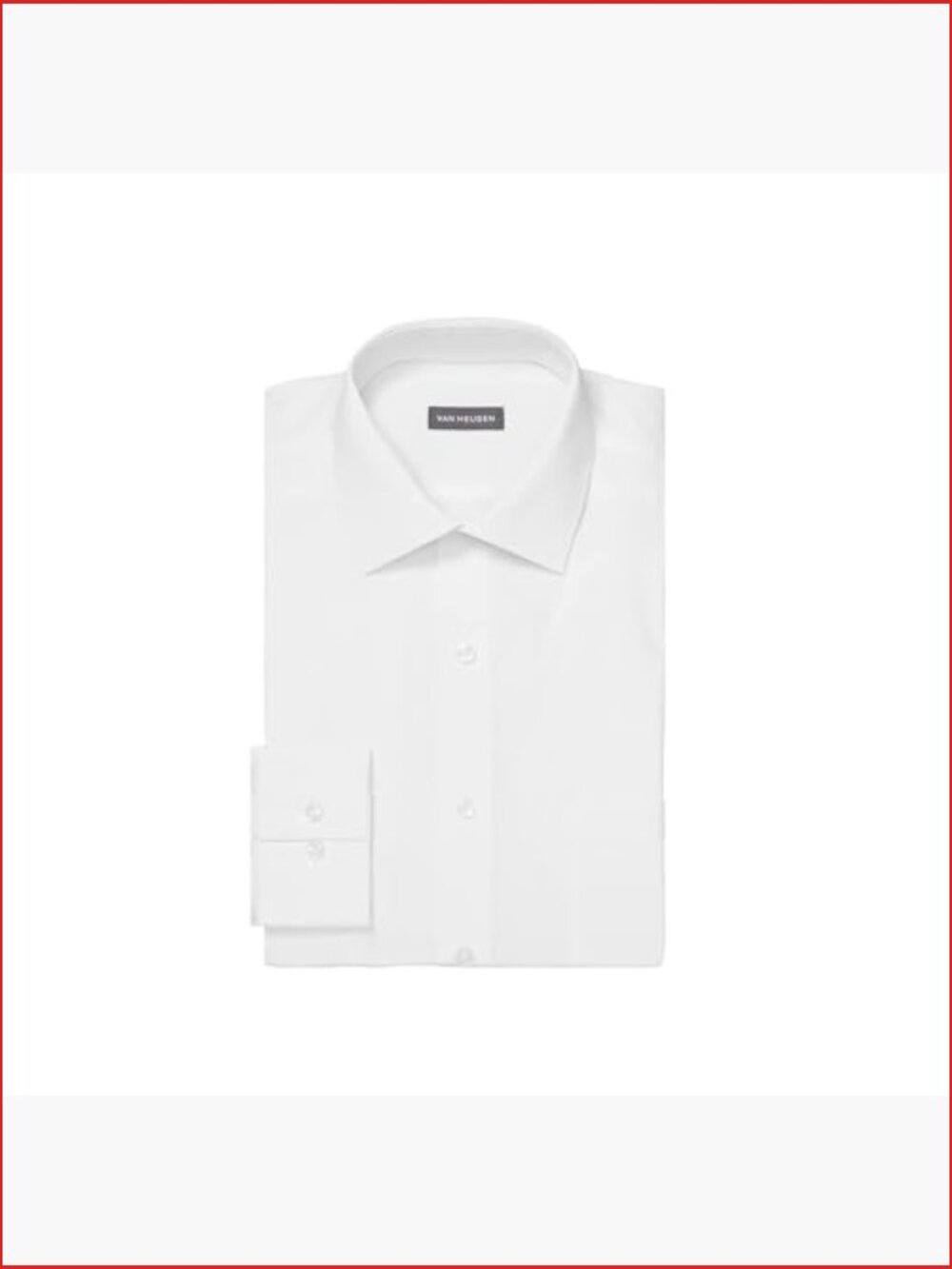 Regular Fit Poplin Spread Collar Dress Shirt - Picture 3 of 6
